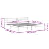 vidaXL Bedframe Bruin 208.6 x 157.6 x 69.4 cm Massief grenenhout