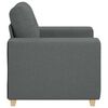 vidaXL Fauteuil 100x78x80 cm stof donkergrijs