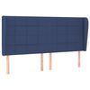 vidaXL Boxspring met matras stof blauw 180x200 cm