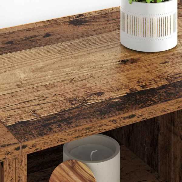 vidaXL Dressoirs 2 pcs Oud Hout 60 x 35 x 70 cm Bewerkt hout