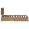 vidaXL Bedframe met lade met hoofdeinde met opslag Bewerkt hout