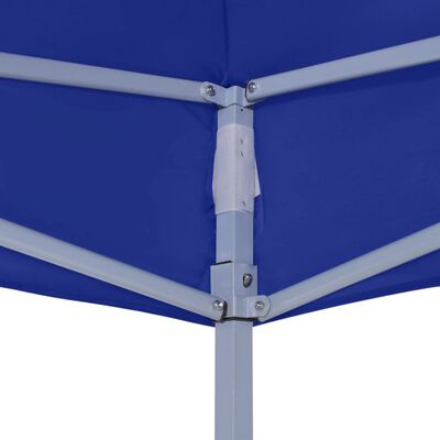 vidaXL Partytent professioneel inklapbaar 2x2 m staal blauw