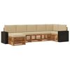 vidaXL Buiten bankenset 7 st Natuurlijk en Beige