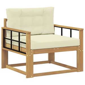 vidaXL Buiten Midden Sofa Polyester Wit