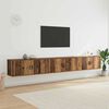 vidaXL Wandtv-kast Set 3 pcs Oud Hout 100 x 34,5 x 40 cm Bewerkt hout
