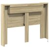 vidaXL Hoofdbord Kast met LED met plank Sonoma 140 x 16,5 x 103,5 cm