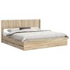 vidaXL Bedframe met opbergruimte en hoofdbord met lade Sonoma Eiken