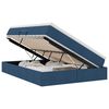 vidaXL Opslag bed met matras met opslag Blauw 140 x 200 cm Polyester