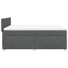 vidaXL Boxspring met matras stof donkergrijs 140x190 cm
