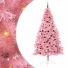 vidaXL Kunstmatig Voorverlicht Kerstboom met 300 LED Roze 240 cm PVC
