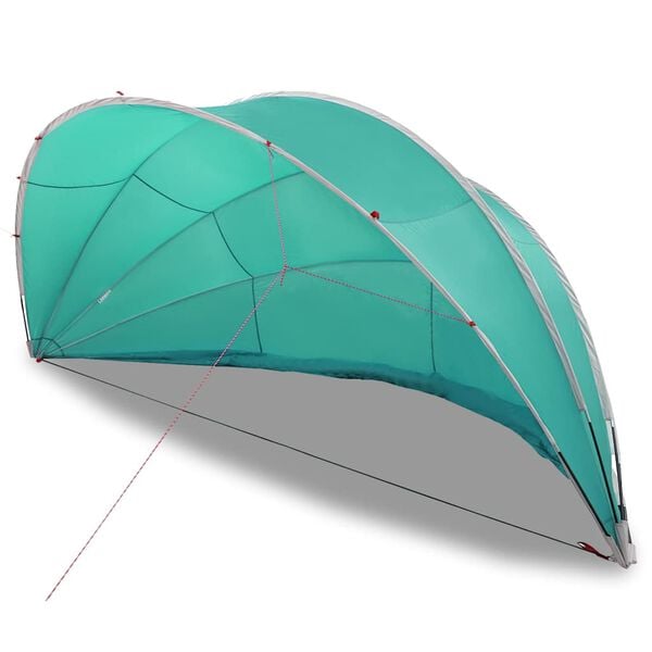 vidaXL Pooldome Groen 430 x 430 x 210 cm 185T polyester met PU-coating