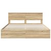 vidaXL Bedframe met lade Sonoma Eiken 180 x 200 cm Ingenieurshout