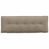 vidaXL Rugkussen Taupe 140 x 50 cm Microvezel Stof