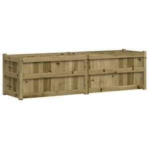 vidaXL Plantenbak 180x50x50 cm ge&iuml;mpregneerd grenenhout