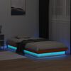 vidaXL Bedframe met LED massief grenenhout wasbruin 90x190 cm