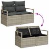 vidaXL Tuin Sofa Set 8 pcs Lichtgrijs Poly riet