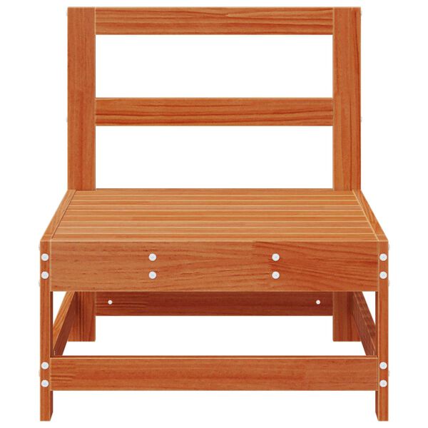 vidaXL Tuin Midden Sofa Massief grenenhout Wasbruin 62 x 62 x 70,5 cm