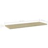 vidaXL Wandschappen 4 st 60x20x1,5 cm spaanplaat sonoma eikenkleurig