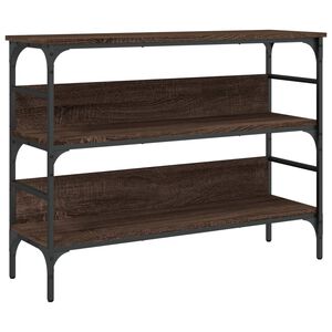 vidaXL Wandtafel 100x32x75 cm bewerkt hout bruin eikenkleur