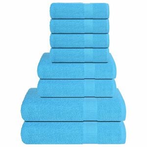 vidaXL 8-delige Handdoekenset FROGN 360 g/m&sup2; turquoise