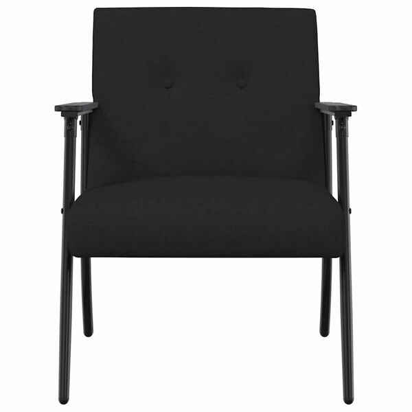 vidaXL Fauteuil Zwart 59 x 75 x 78 cm Stof