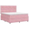 vidaXL Boxspringbed met matras Roze 160 x 200 cm Fluweel