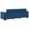 vidaXL Bankstel 3 pcs Blauw 221 x 80 x 80 cm Fluweel
