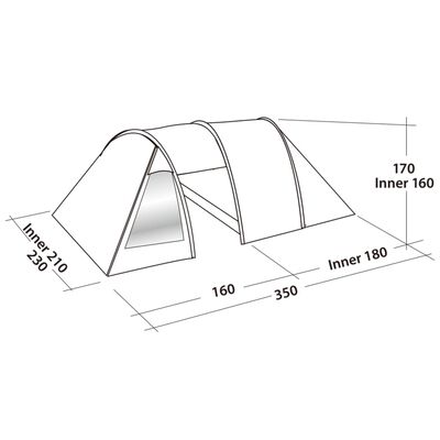 Easy Camp Tent Galaxy 300 3-persoons rustiekgroen