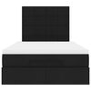 vidaXL Ottoman bed met matras 120x200cm stof zwart