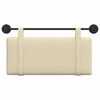 vidaXL Hangend Hoofdeinde Wandgemonteerd Cr&egrave;me 100 x 55 x 5 cm Stof