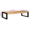 vidaXL Badkamerplank Bruin 100 x 50 x 23 cm Massief Ruw Mango Hout