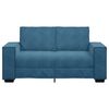 vidaXL Tweezitsbank 160x78x84 cm fluweel blauw