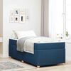 vidaXL Bedframe met matras Blauw 100 x 200 cm Stof