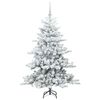 vidaXL Kunstmatige Inklapbare Kerstboom Wit 150 cm PVC en staal