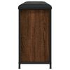 vidaXL Schoenenbankje met klaplade 102x32x56 cm bruin eikenkleur