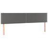 vidaXL Boxspring met matras kunstleer grijs 120x190 cm