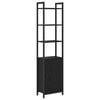 vidaXL Boekenkast 6-laags 40 x 24 x 161 cm Bewerkt hout Zwart Eiken