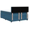vidaXL Boxspring met matras fluweel blauw 140x200 cm