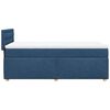 vidaXL Boxspring met matras stof blauw 90x190 cm