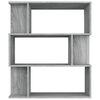 vidaXL Boekenkast / kamerscherm 80x24x96 cm bewerkt hout grijs sonoma
