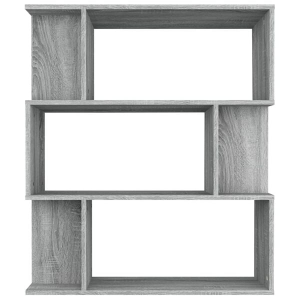 vidaXL Boekenkast / kamerscherm 80x24x96 cm bewerkt hout grijs sonoma