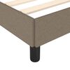 vidaXL Bedframe zonder matras 90x200 cm stof taupe