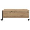 vidaXL Salontafel Artisan Eiken 91 x 55 x 32 cm Bewerkt hout