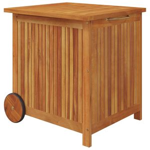 vidaXL Tuinbox met wieltjes 60x50x58 cm massief acaciahout