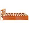 vidaXL Bedframe met hoofdbord massief grenenhout wasbruin 200x200 cm