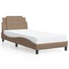 vidaXL Bedframe met LED zonder matras "Zadar" cappuccino 80x200 cm