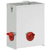 vidaXL Kip voerbak Zilver 32,5 x 20,5 x 43 cm Gegalvaniseerd staal