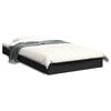 vidaXL Bedframe bewerkt hout zwart 100x200 cm