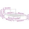 vidaXL Bedframe Lichtgrijs 140 x 190 cm Massief grenenhout