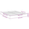 vidaXL Bedframe zonder matras 180x200 cm spaanplaat grijs Sonoma